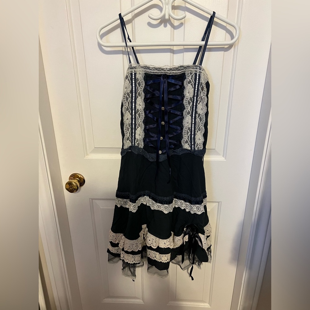 Summer MiniDress with Blue Ribbons